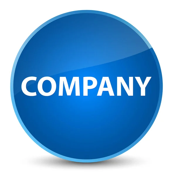 Company elegant blue round button — Stock Photo, Image