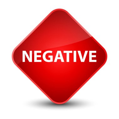 Negatif zarif kırmızı elmas düğmesi