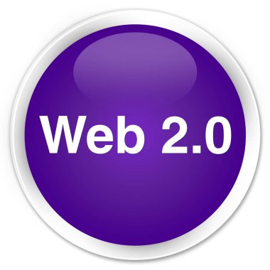 Web 2.0 sigorta primi mor yuvarlak düğmesi
