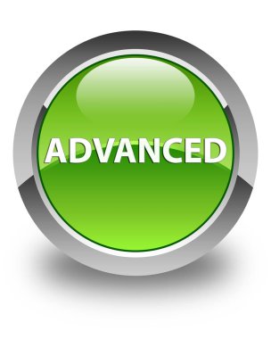 Gelişmiş parlak yeşil yuvarlak düğme