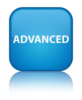 Gelişmiş özel camgöbeği mavi kare düğme