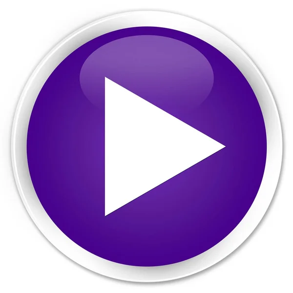 Play icon premium purple round button