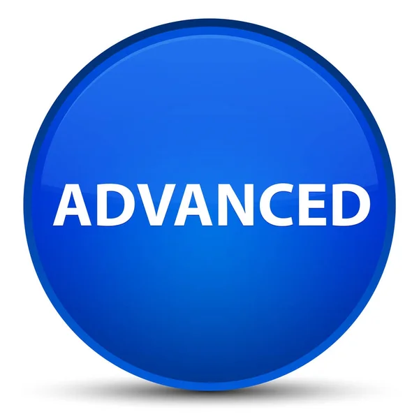 Advanced special blue round button — Stock Photo, Image