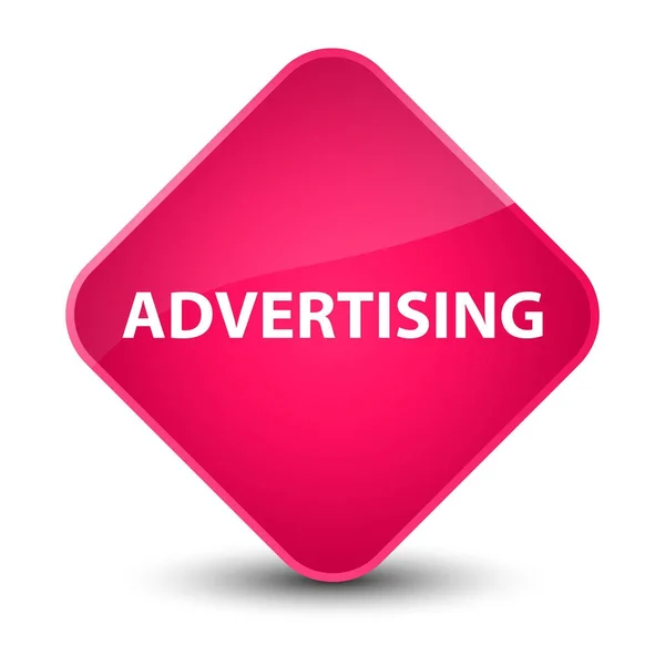 Advertising elegant pink diamond button — Stock Photo, Image