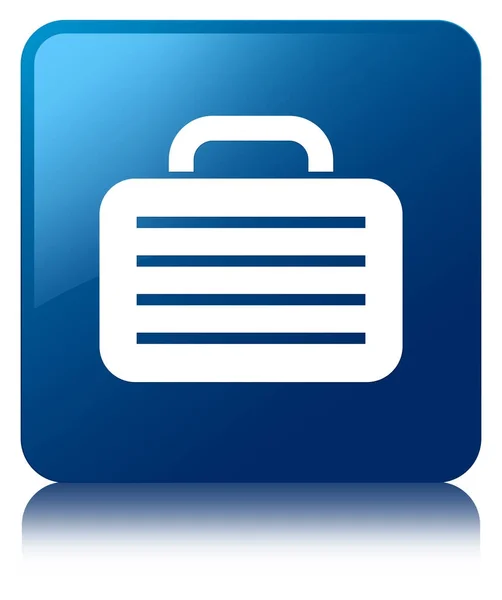 Saco ícone azul botão quadrado — Fotografia de Stock