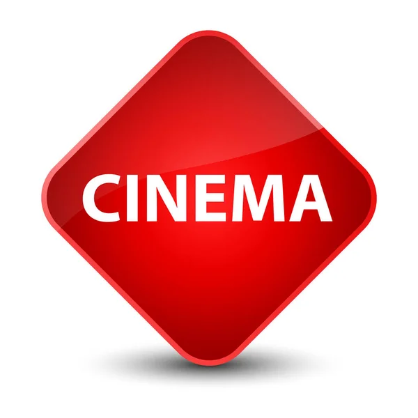 Cinema elegant red diamond button — Stock Photo, Image