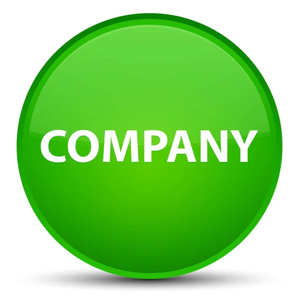 Firma specjalne zielony okrągły przycisk — Zdjęcie stockowe