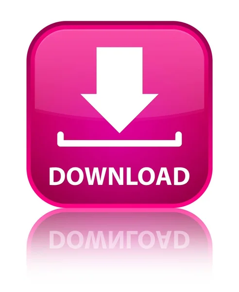 Download special pink square button — Stock Photo, Image