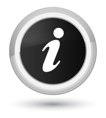 Bilgi simgesi ilk siyah yuvarlak düğmesine