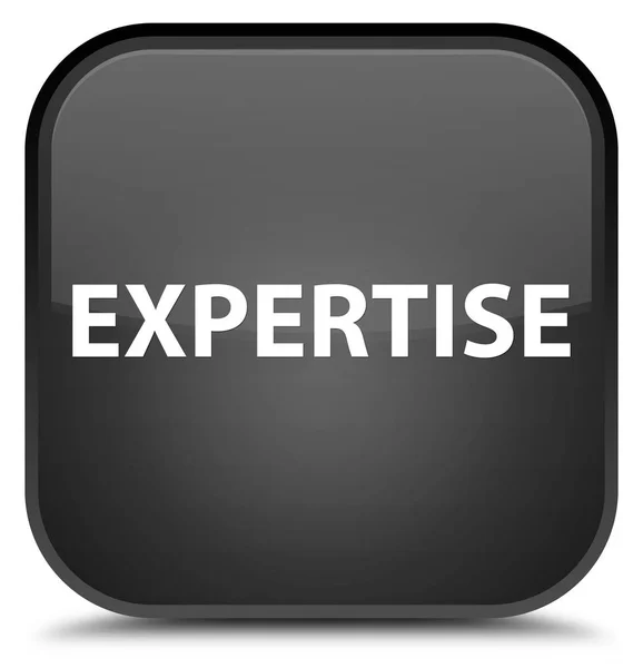 Expertise special black square button — Stock Photo, Image