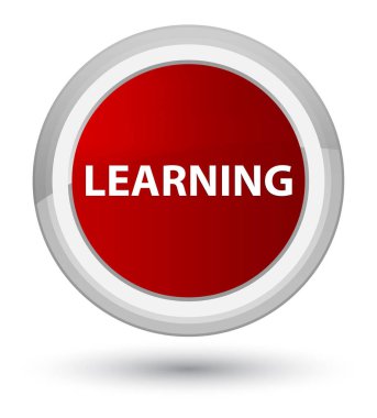 Öğrenme baş kırmızı yuvarlak düğmesi