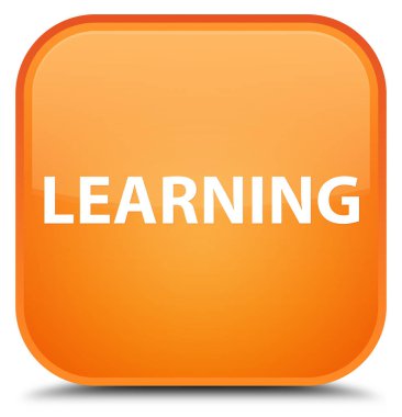 Öğrenme özel turuncu kare düğme