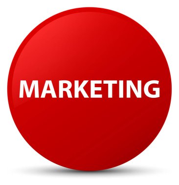Kırmızı yuvarlak düğmeye pazarlama