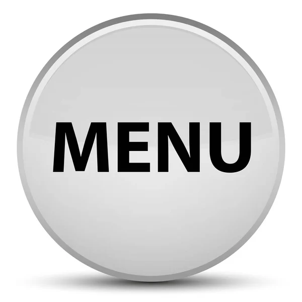 Menu special white round button — Stock Photo, Image