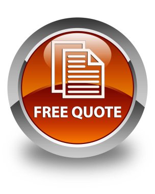 Ücretsiz fiyat teklifi parlak kahverengi yuvarlak düğmesi