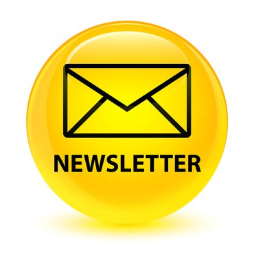 Bülten camsı sarı yuvarlak düğmesi