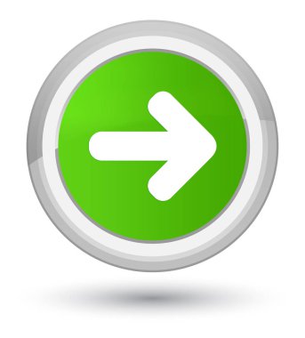 İleri ok simgesi asal yumuşak yeşil yuvarlak düğmesini