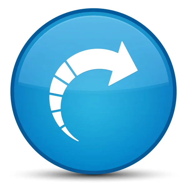 Volgende pijl pictogram speciale cyaan blauw ronde knop — Stockfoto