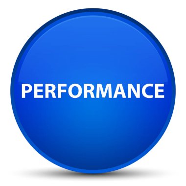 Performans özel mavi yuvarlak düğmesi