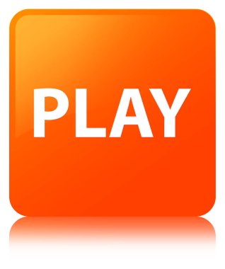 Oyun turuncu kare düğme