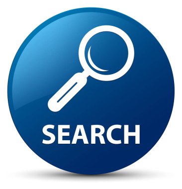 Mavi yuvarlak düğme arama