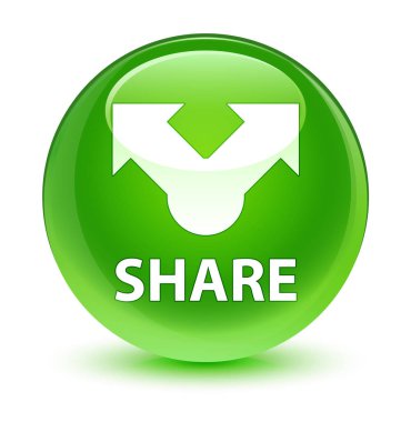 Paylaş camsı yeşil yuvarlak düğmesi