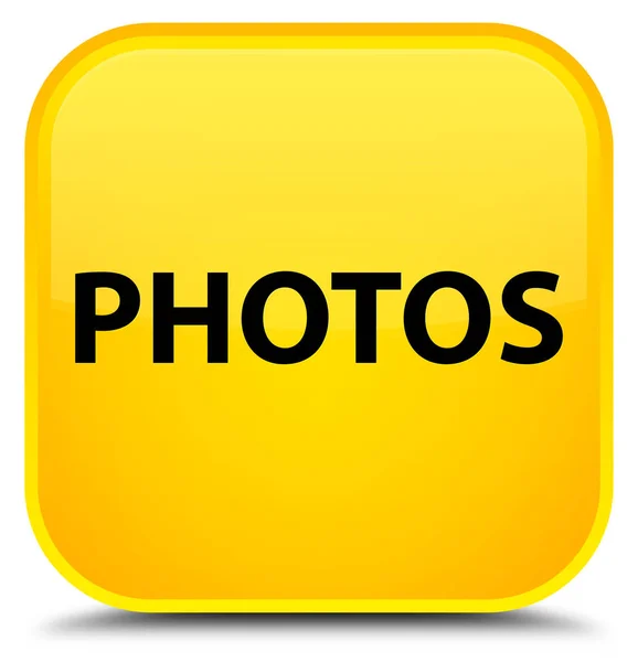 Zdjęcia specjalne żółty przycisk kwadratowy — Zdjęcie stockowe