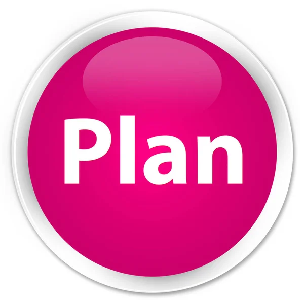 Plán premium růžové kulaté tlačítko — Stock fotografie