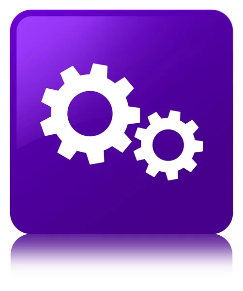 进程图标紫色方形按钮 — 图库照片