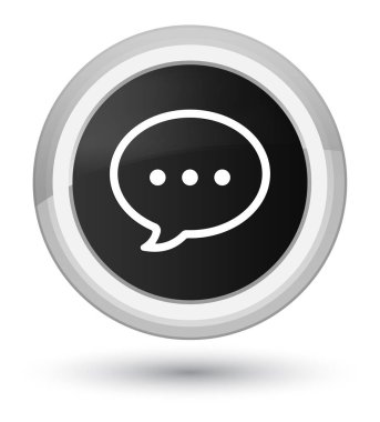 Kabarcık simgesi Başbakan düğmenin siyah konuşmak