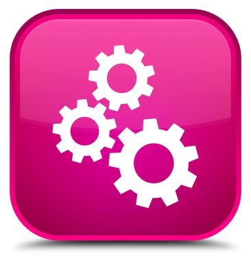 Gears'ın kutsal kişilerin resmi özel pembe kare düğme