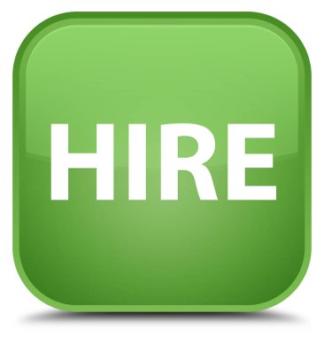 Kiralık özel yumuşak yeşil kare düğme