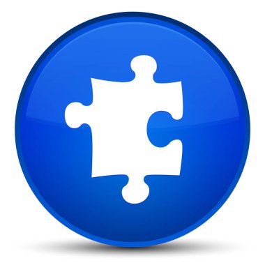 Bulmaca kutsal kişilerin resmi özel mavi yuvarlak düğme