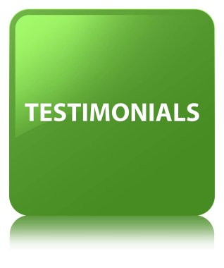 Referansları yumuşak yeşil kare düğme