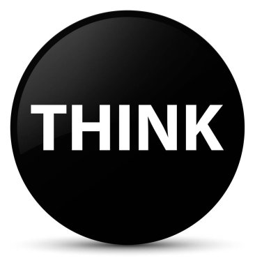 Siyah yuvarlak düğmeye düşünüyorum