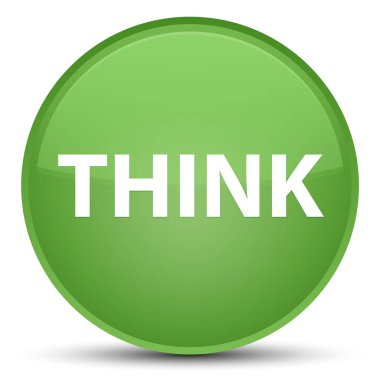 Özel yumuşak yeşil yuvarlak düğmeye düşünüyorum