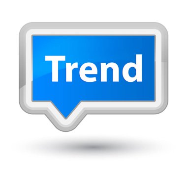 Eğilim prime camgöbeği mavi bayrak düğmesini