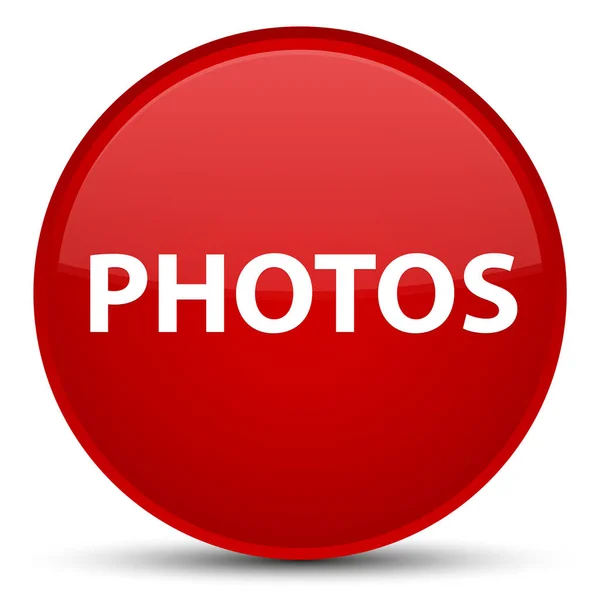 Fotók különleges piros kerek gomb — Stock Fotó