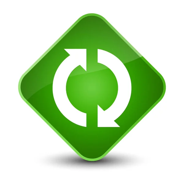 Update icon elegant green diamond button