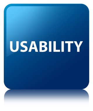 Kullanılabilirlik mavi kare düğme