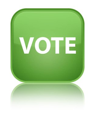 Oy özel yumuşak yeşil kare düğme