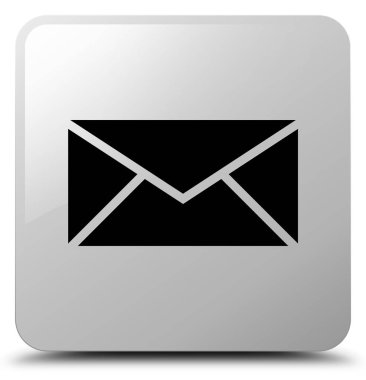 E-posta kutsal kişilerin resmi beyaz kare düğme