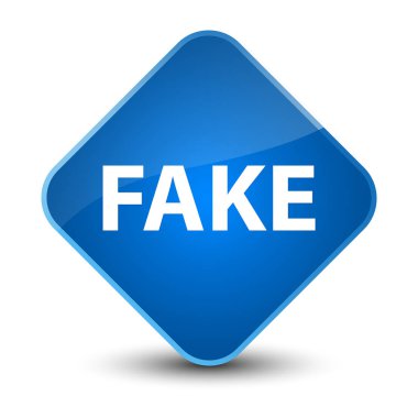 Sahte zarif mavi elmas düğmesi