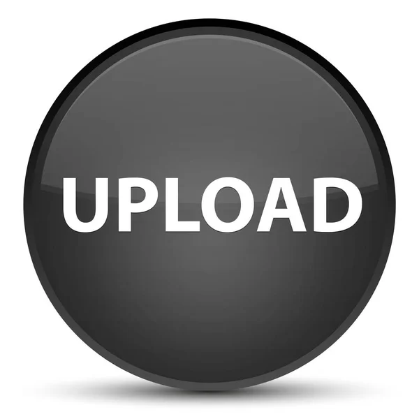 Upload special black round button — Stock Photo, Image