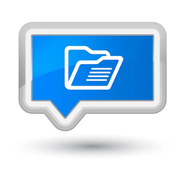 Folder icon prime cyan blue banner button — Stock Photo, Image