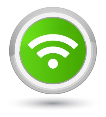 WiFi kutsal kişilerin resmi asal yumuşak yeşil yuvarlak düğme