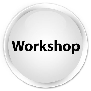 Atölye premium beyaz yuvarlak düğmesi