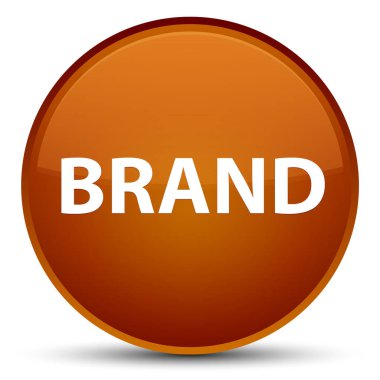 Marka özel kahverengi yuvarlak düğmesi