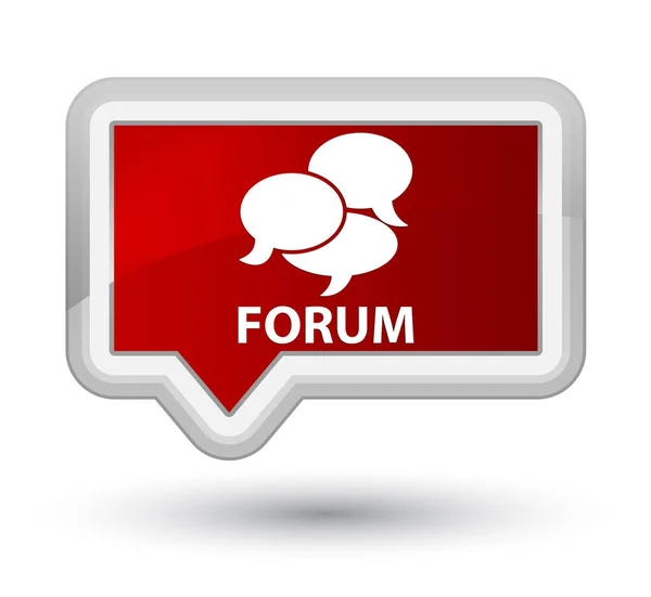 Forum (comments icon) prime red banner button