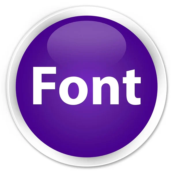 Font premium purple round button — Stock Photo, Image